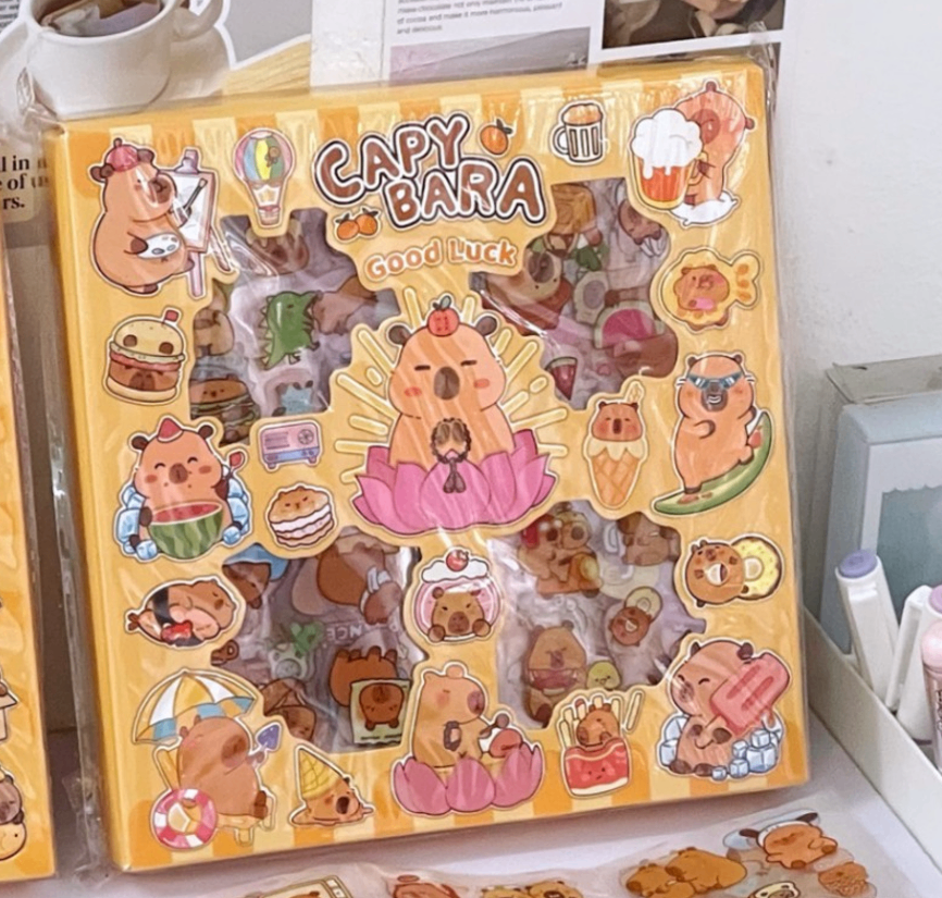 Hộp sticker Capybara (100 tấm)