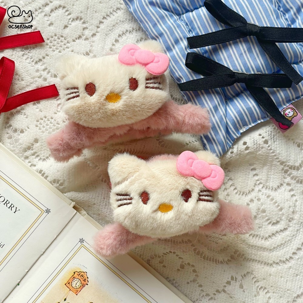 Kẹp càng cua bông Hello Kitty