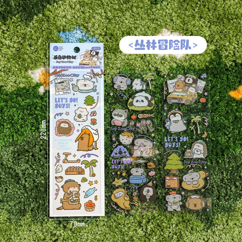 Sticker Joy zoo city (2 tấm)