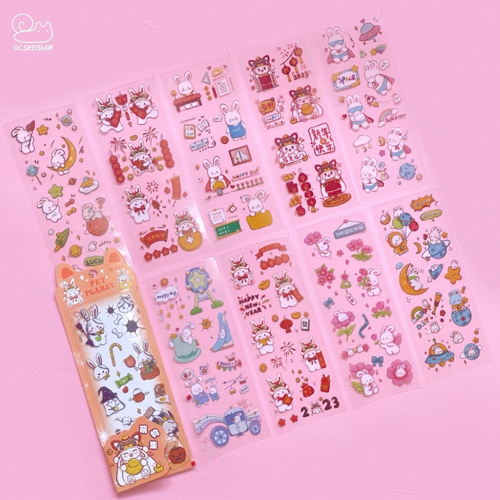 Set sticker Pet Planet (10 tấm)