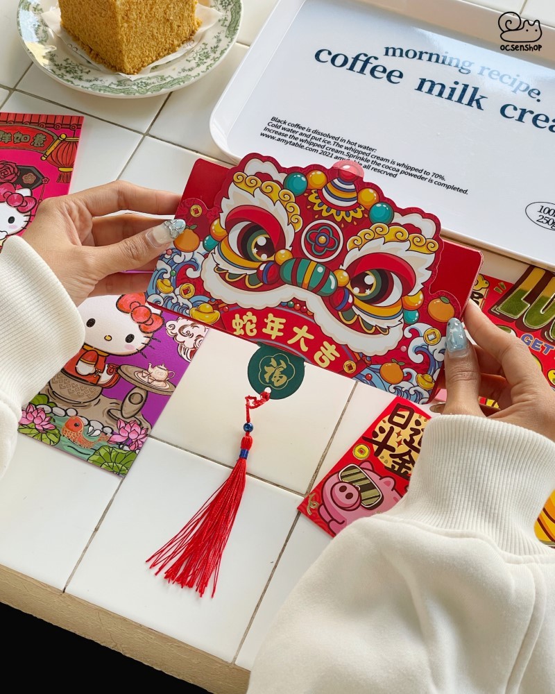 Lì xì 2025 dạng gập (9x17 cm)