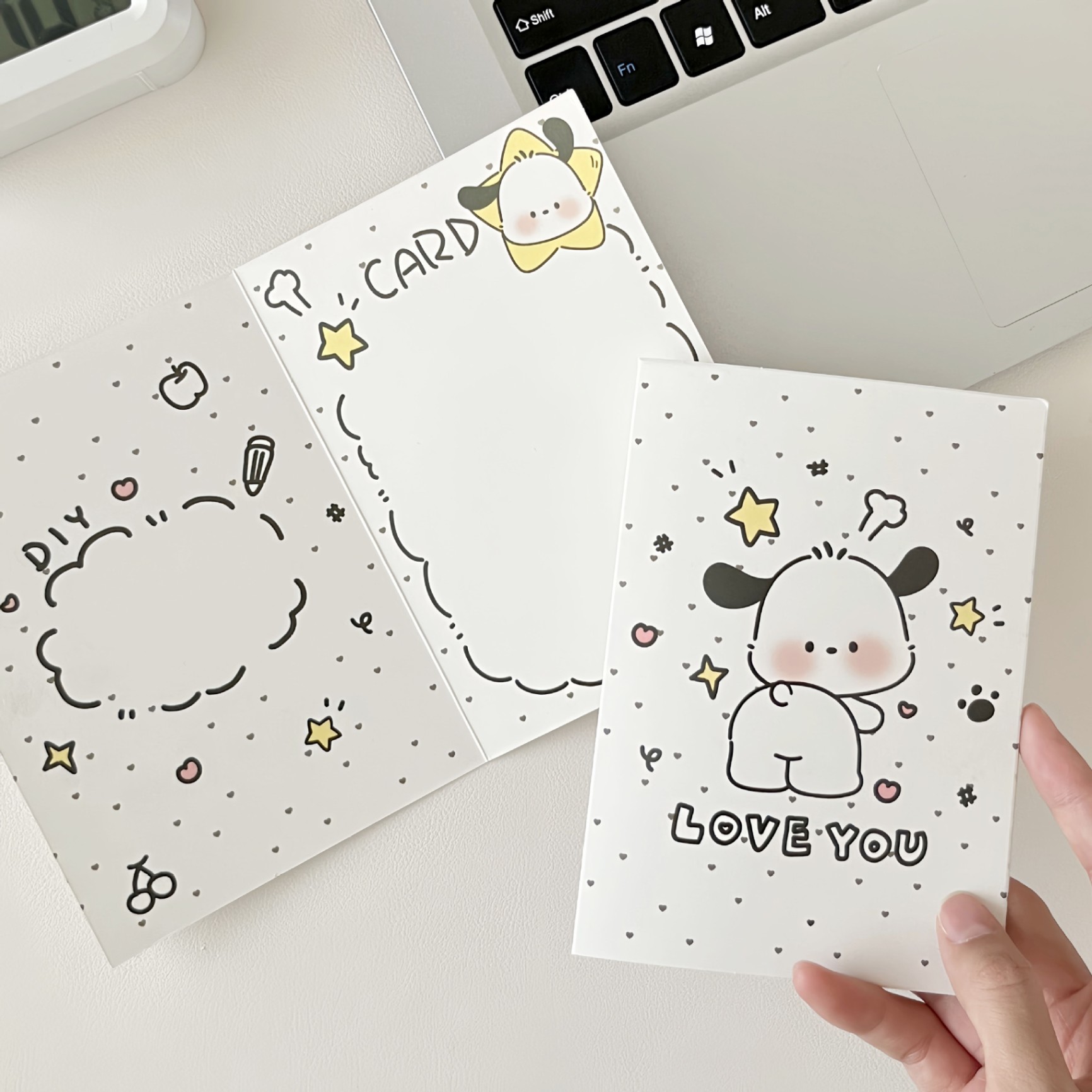 Thiệp bọc card Pochacco - Love you