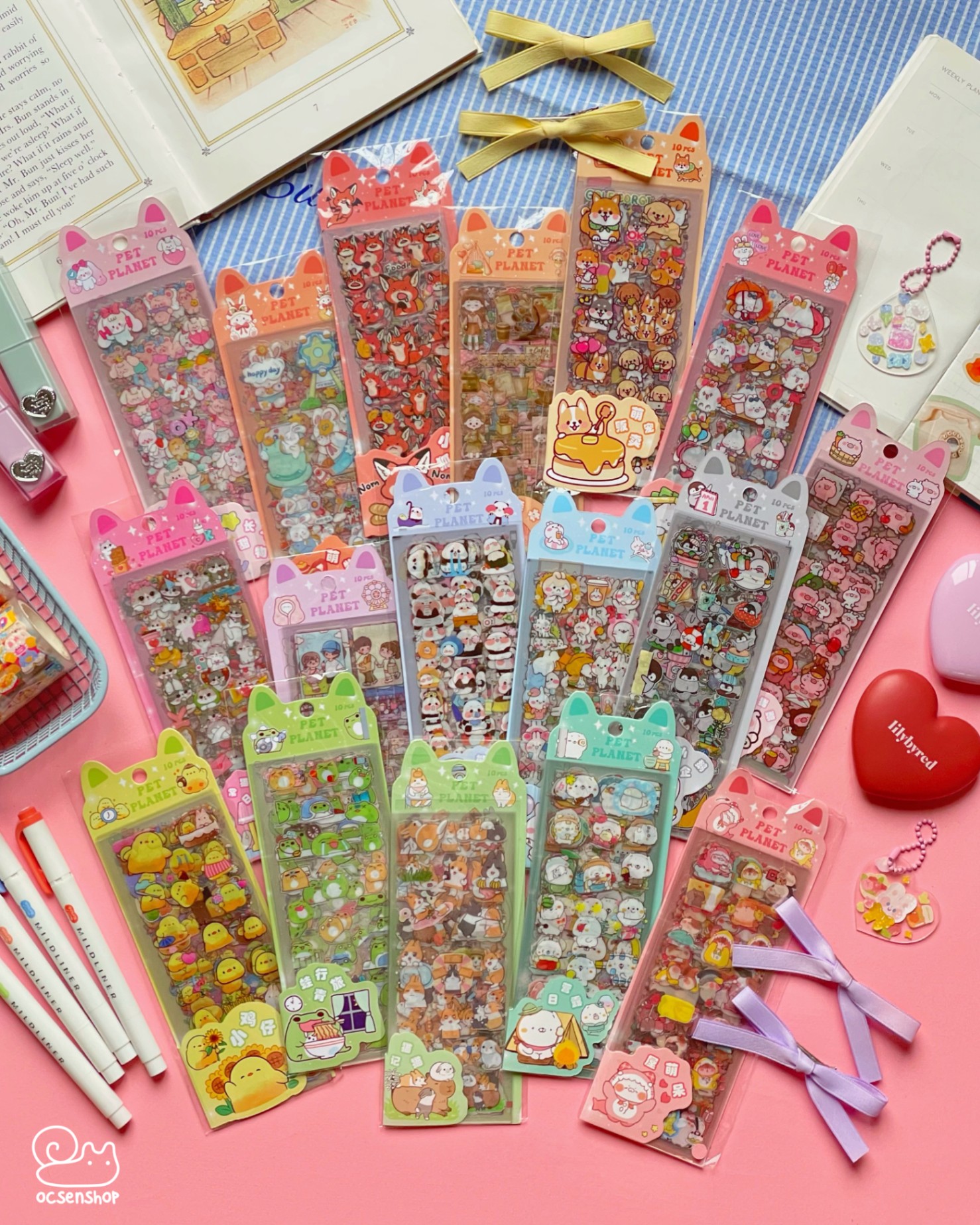 Set sticker Pet Planet (10 tam)