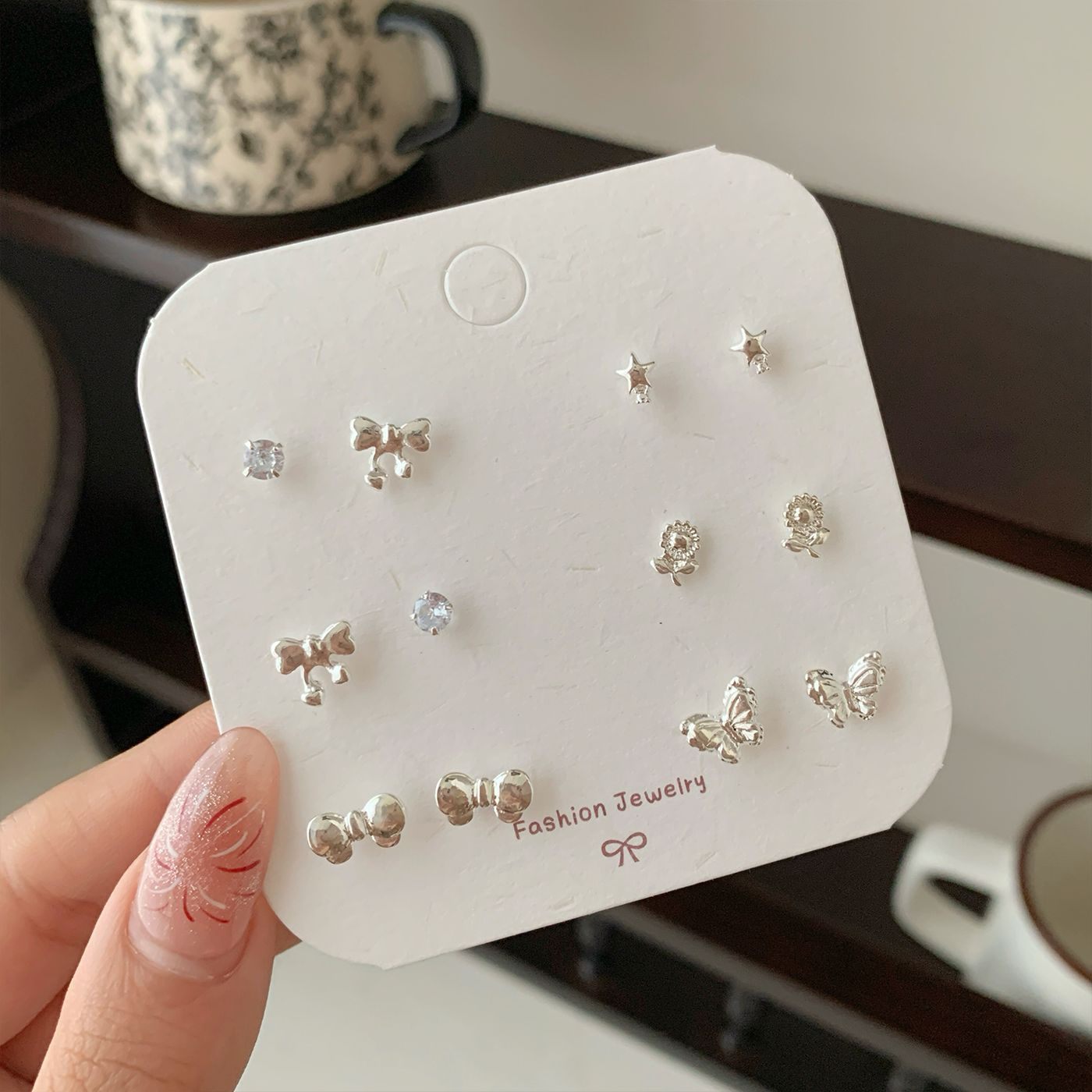 Set khuyên tai 77 (6 đôi)