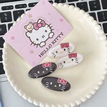 Set kẹp tóc bầu dục Hello Kitty (2c)