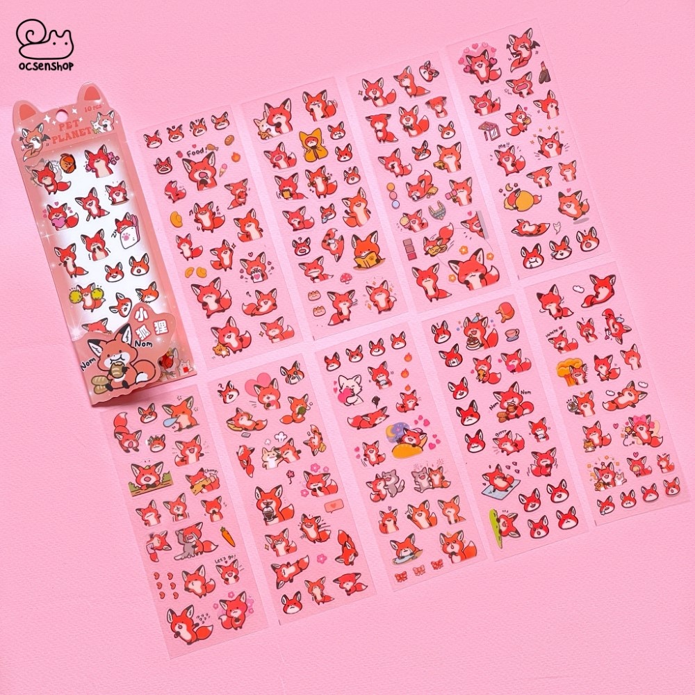 Set sticker Pet Planet (10 tấm)