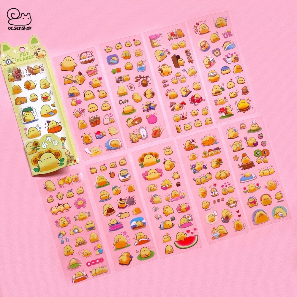 Set sticker Pet Planet (10 tấm)