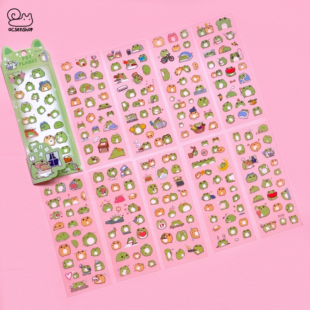 Set sticker Pet Planet (10 tấm)