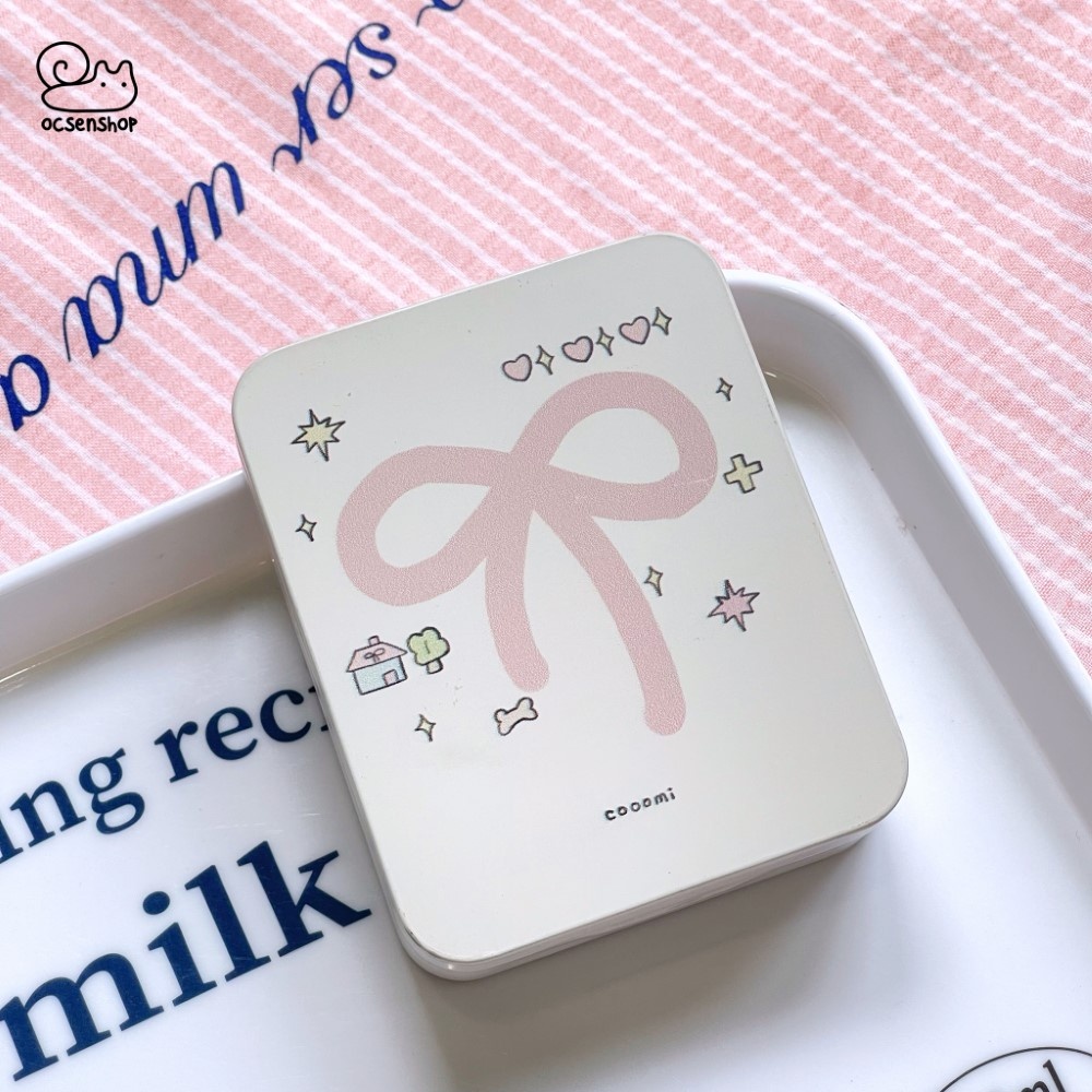 Hộp thiếc đa năng họa tiết (9,3x7,5x2,5cm)