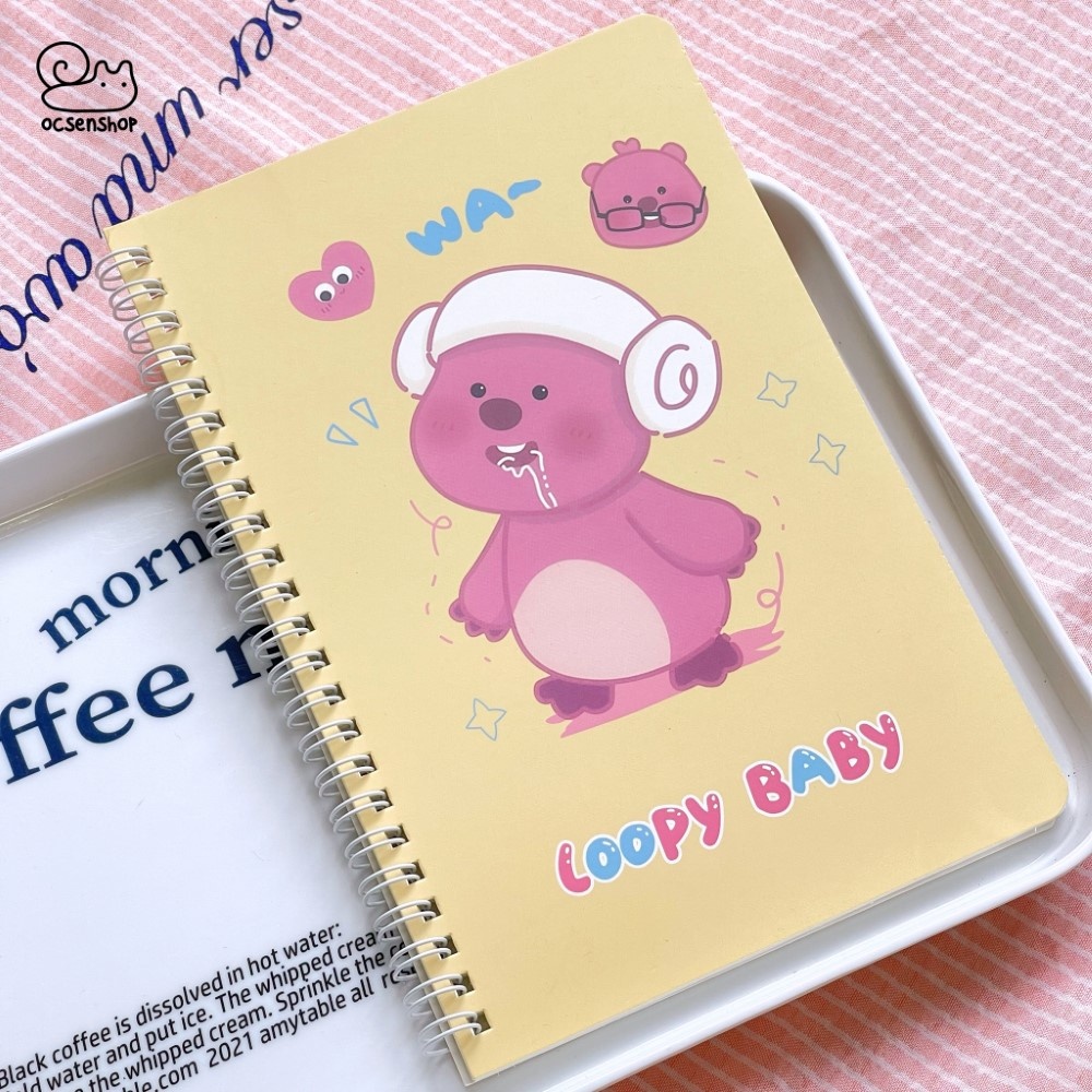 Sổ A5 gáy xoắn Loopy (60tr)