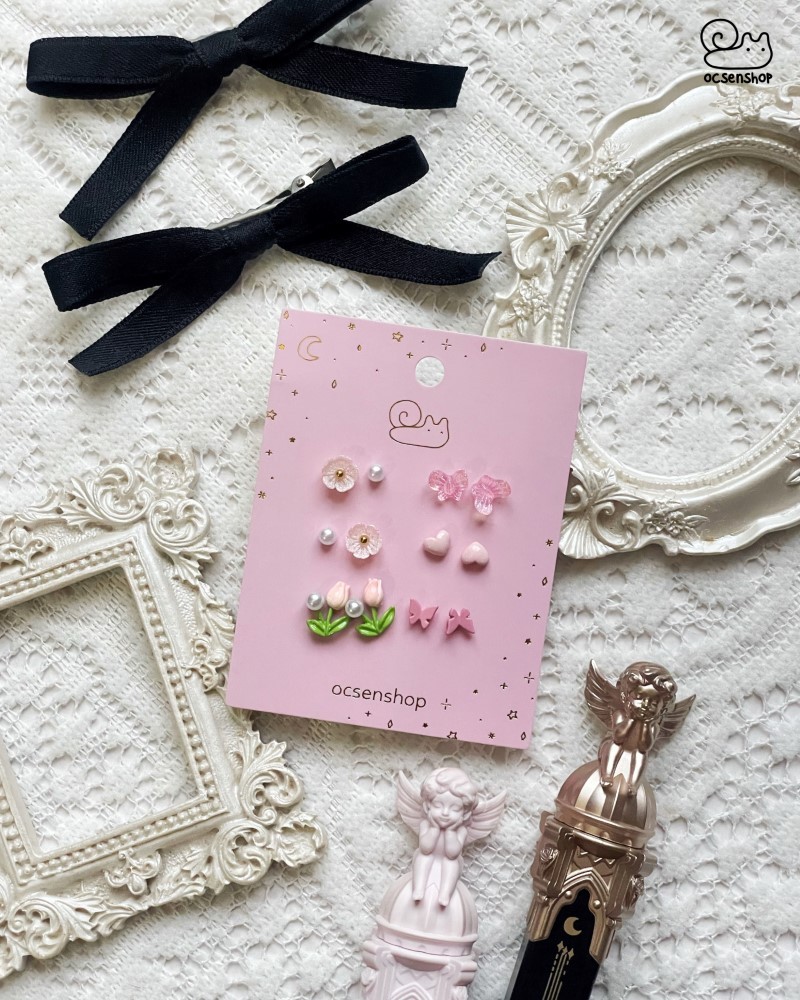 Set khuyên tai 62 (6 đôi)