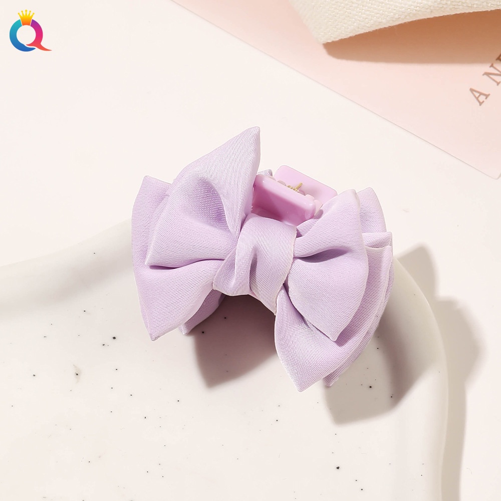 Kẹp tóc Nơ lụa mini (5,3cm)