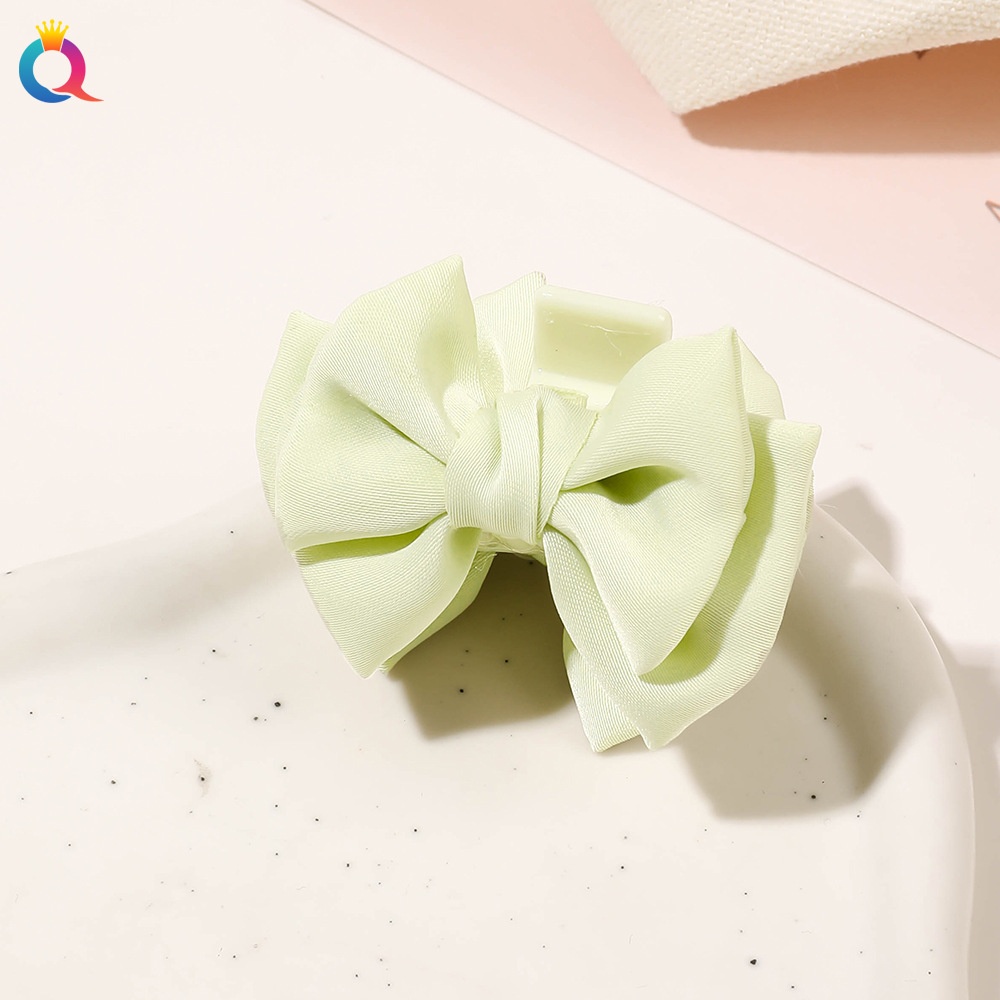 Kẹp tóc Nơ lụa mini (5,3cm)