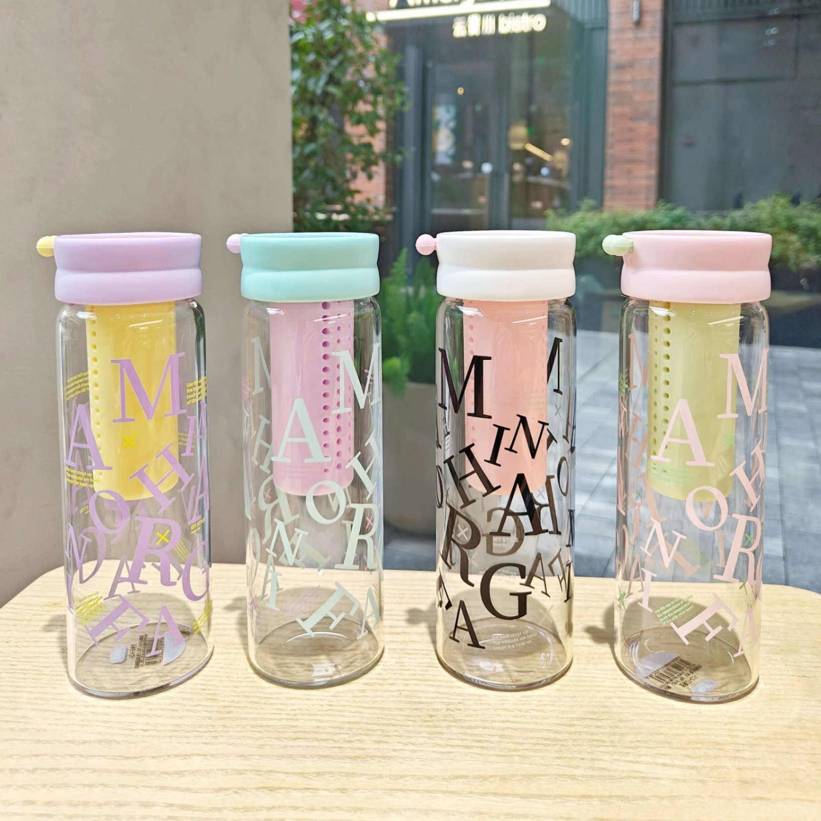 Bình thủy tinh chữ cái (520ml)