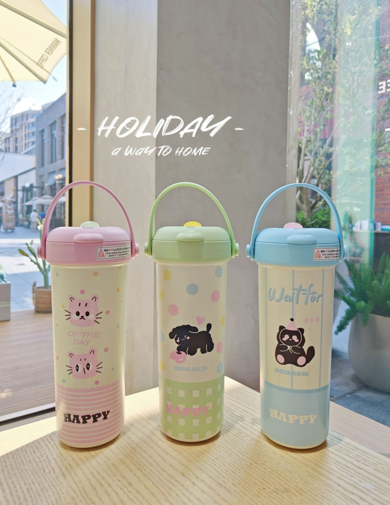 Bình giữ nhiệt Động vật Happy (650ml)