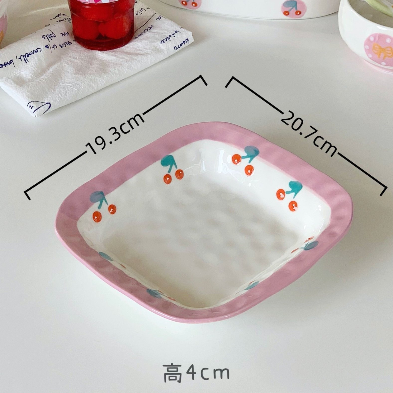 Đĩa sứ Cherry