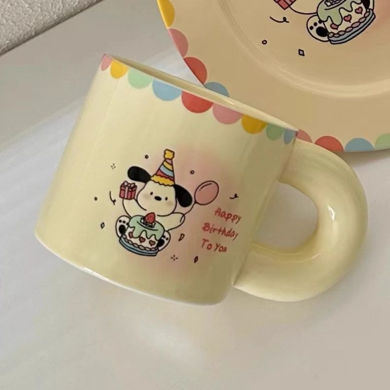 Cốc sứ Động vật Happy birthday