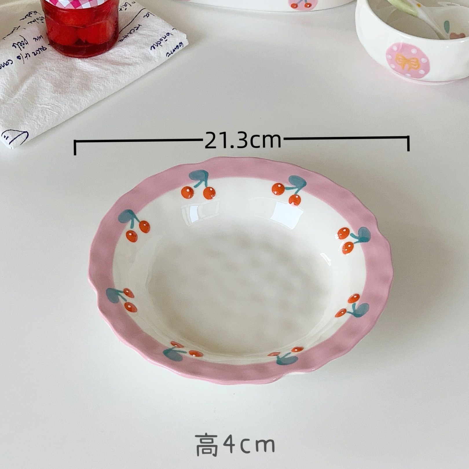 Đĩa sứ Cherry