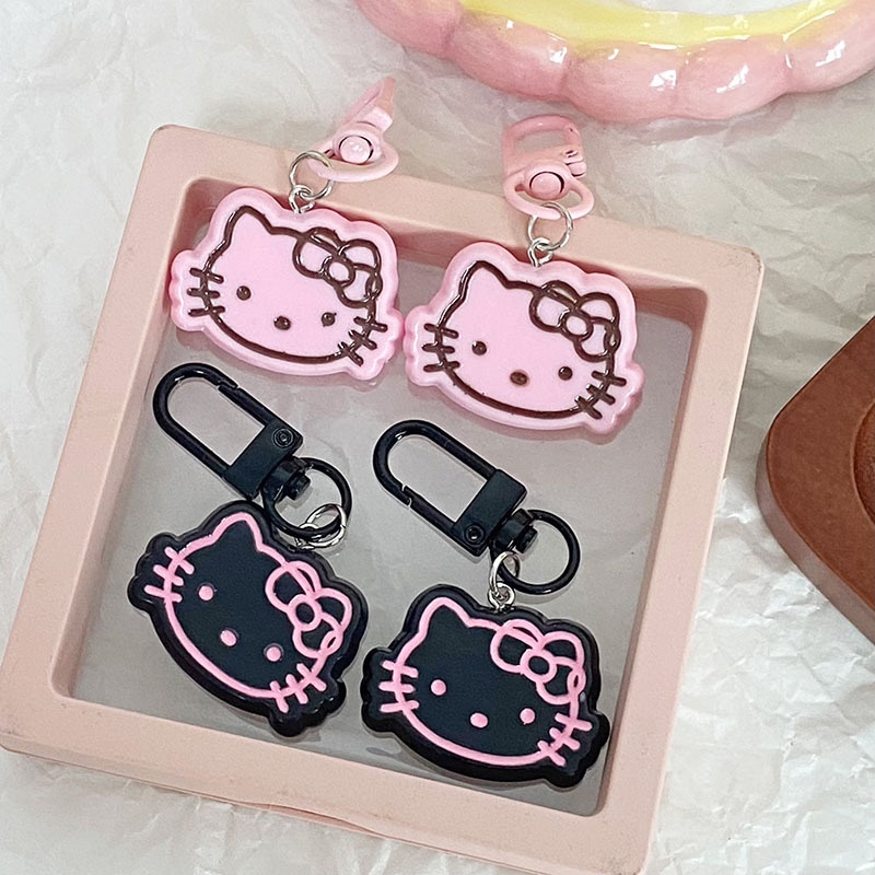 Móc đa năng mặt Hello Kitty viền màu