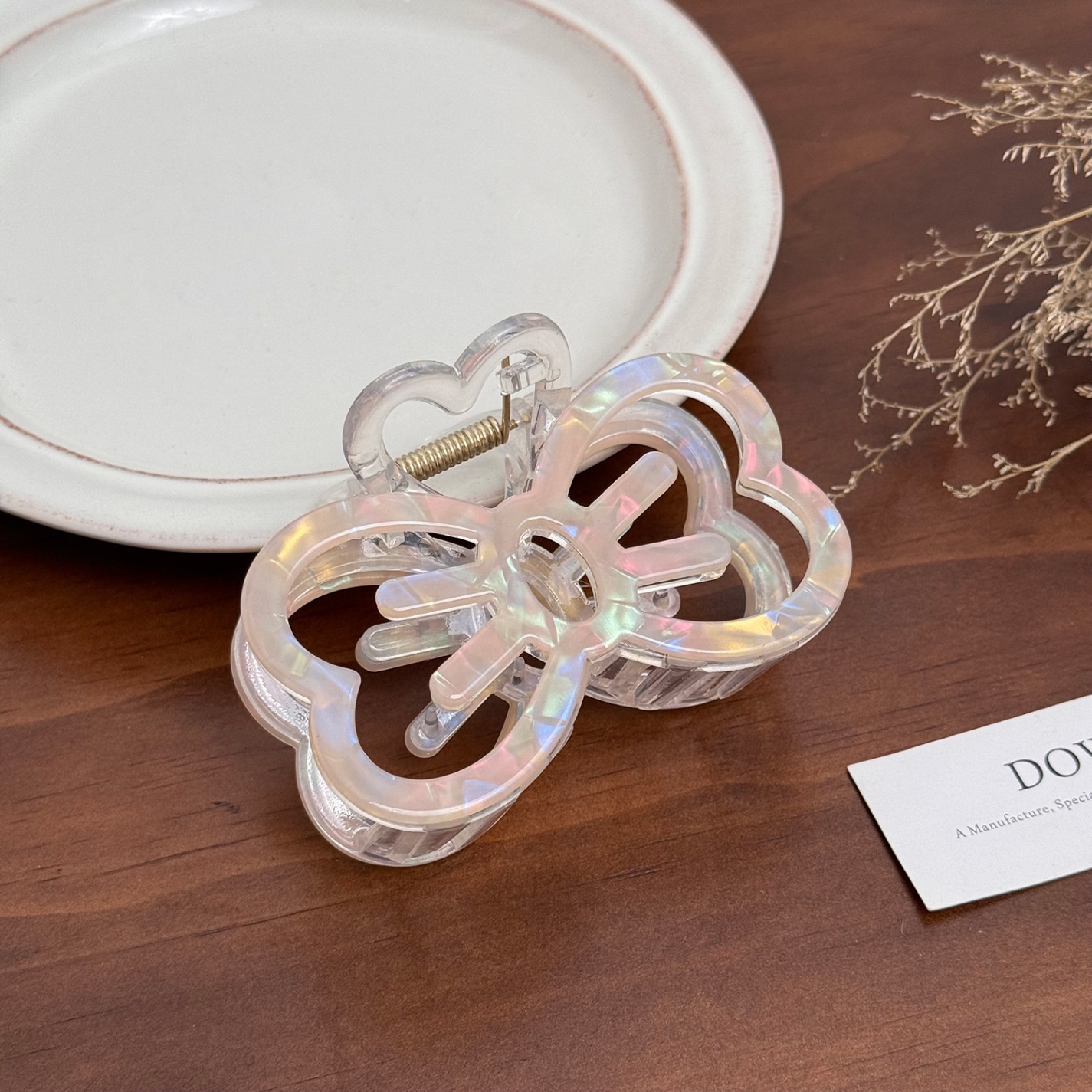 Kẹp càng cua Nơ xà cừ (8cm)