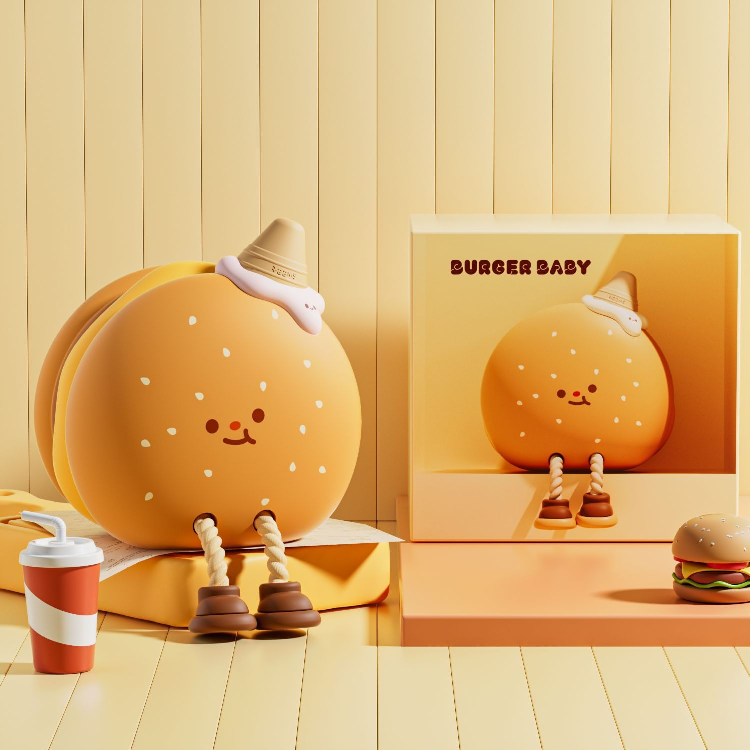 Đèn ngủ Burger baby