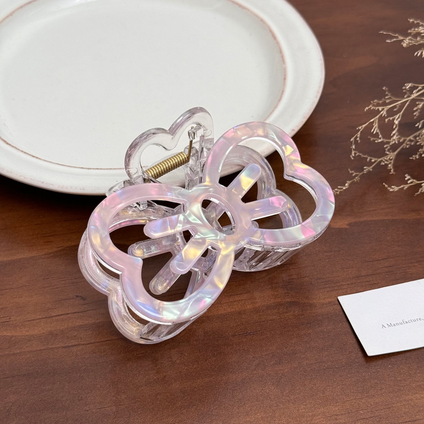 Kẹp càng cua Nơ xà cừ (8cm)