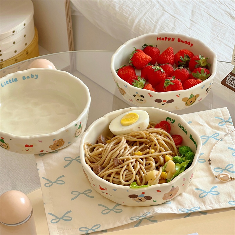 Bát sứ Động vật đội mũ chóp