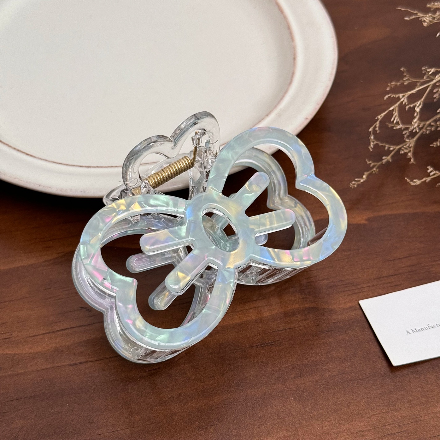 Kẹp càng cua Nơ xà cừ (8cm)