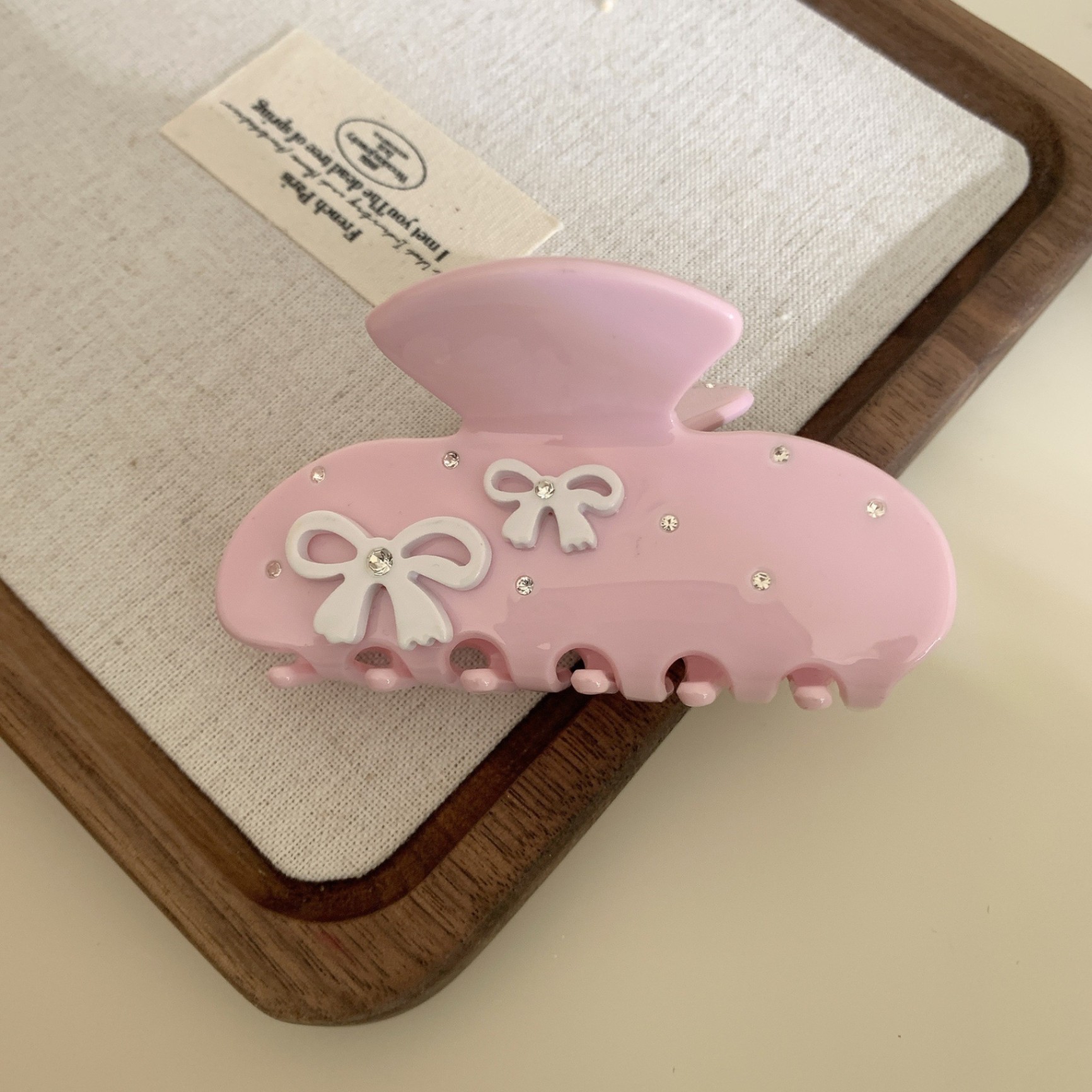 Kẹp càng cua gắn đá Nơ (8cm)