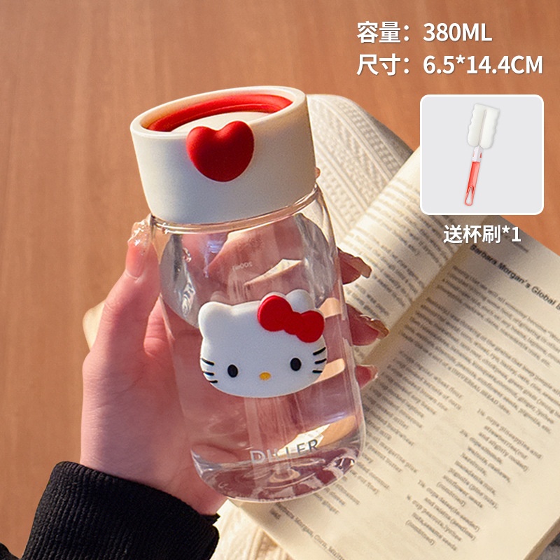 Bình nước nhựa Hello Kitty Diller (380ml)