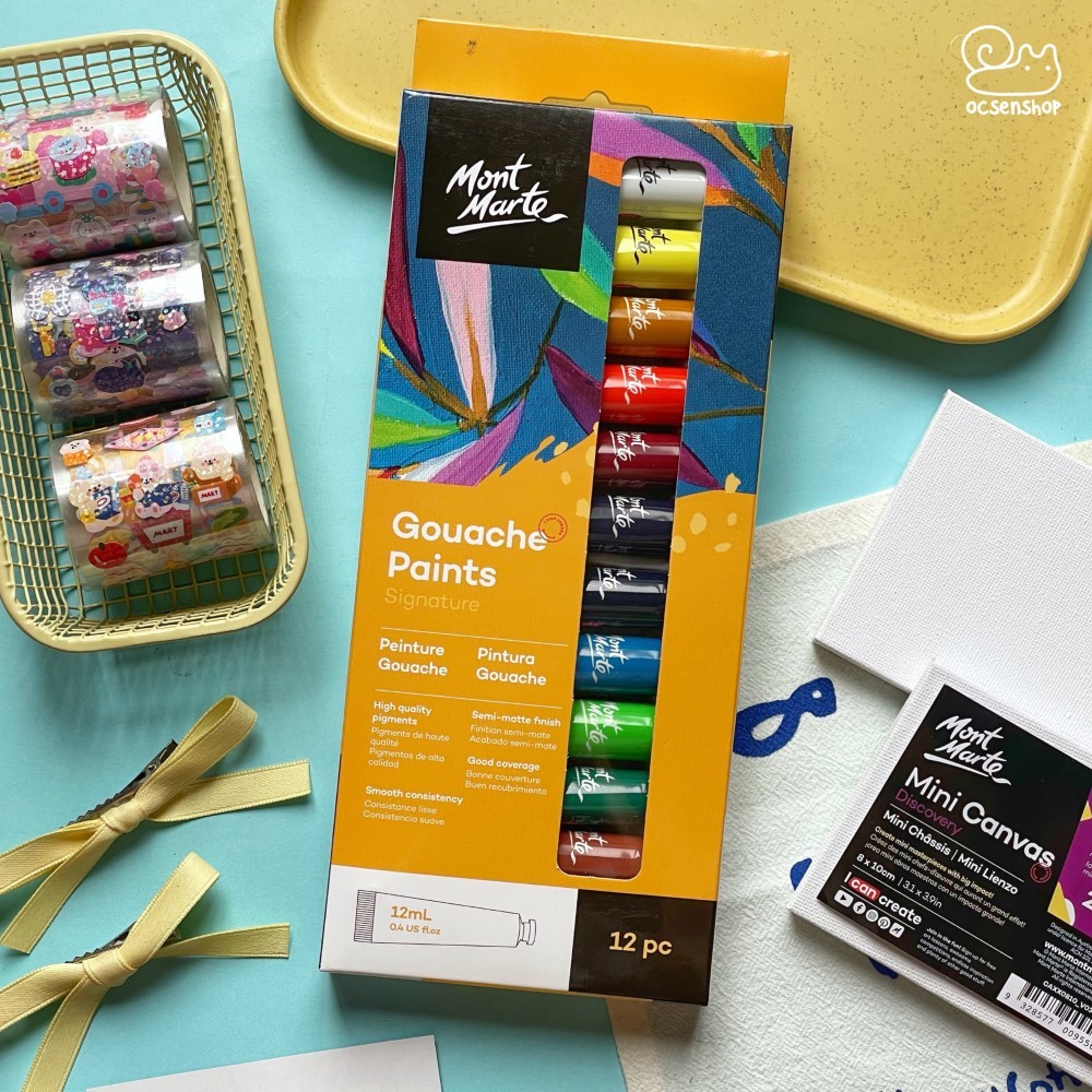 Bộ màu Gouache Mont Marte (12ml)
