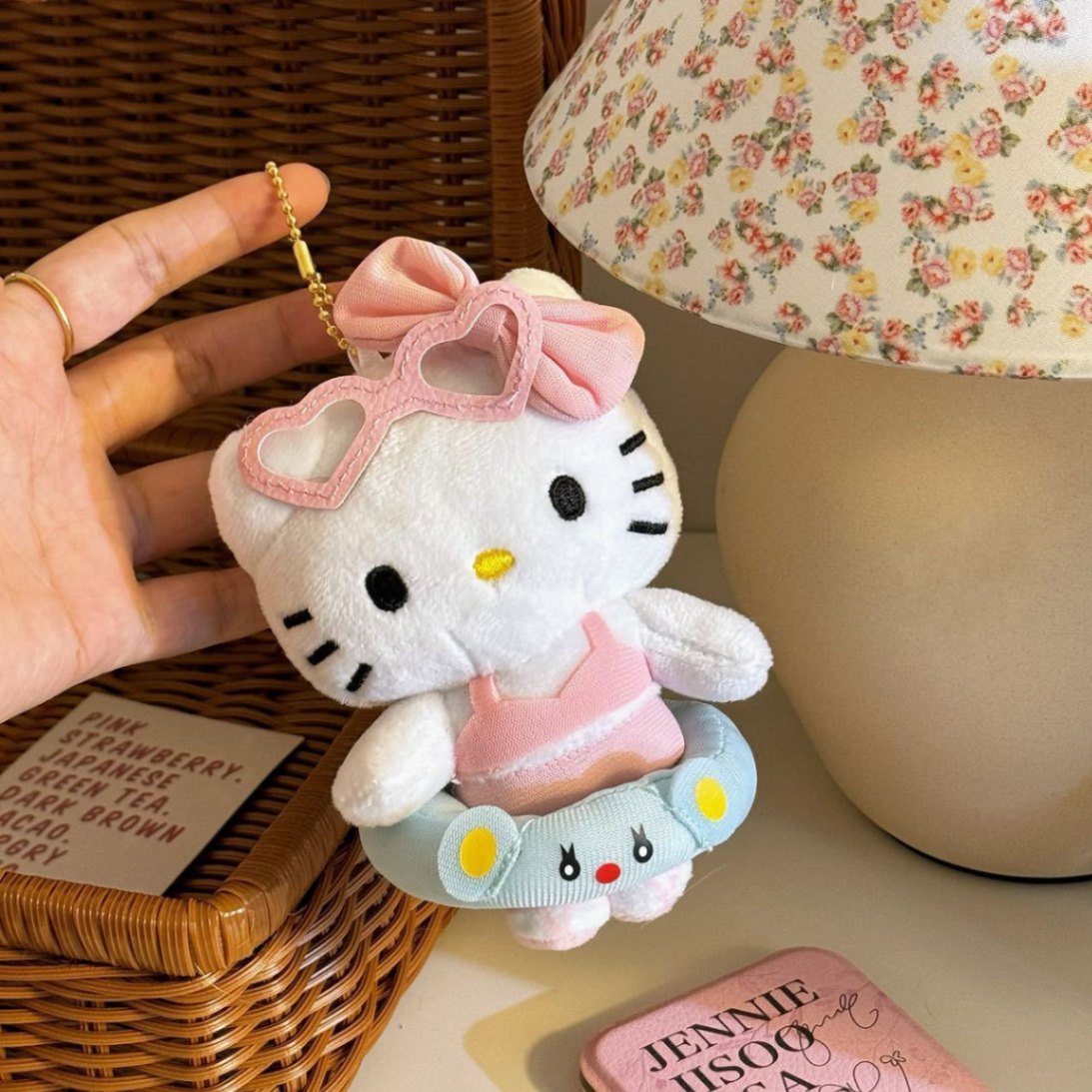 Móc khóa bông Hello Kitty summer (10cm)