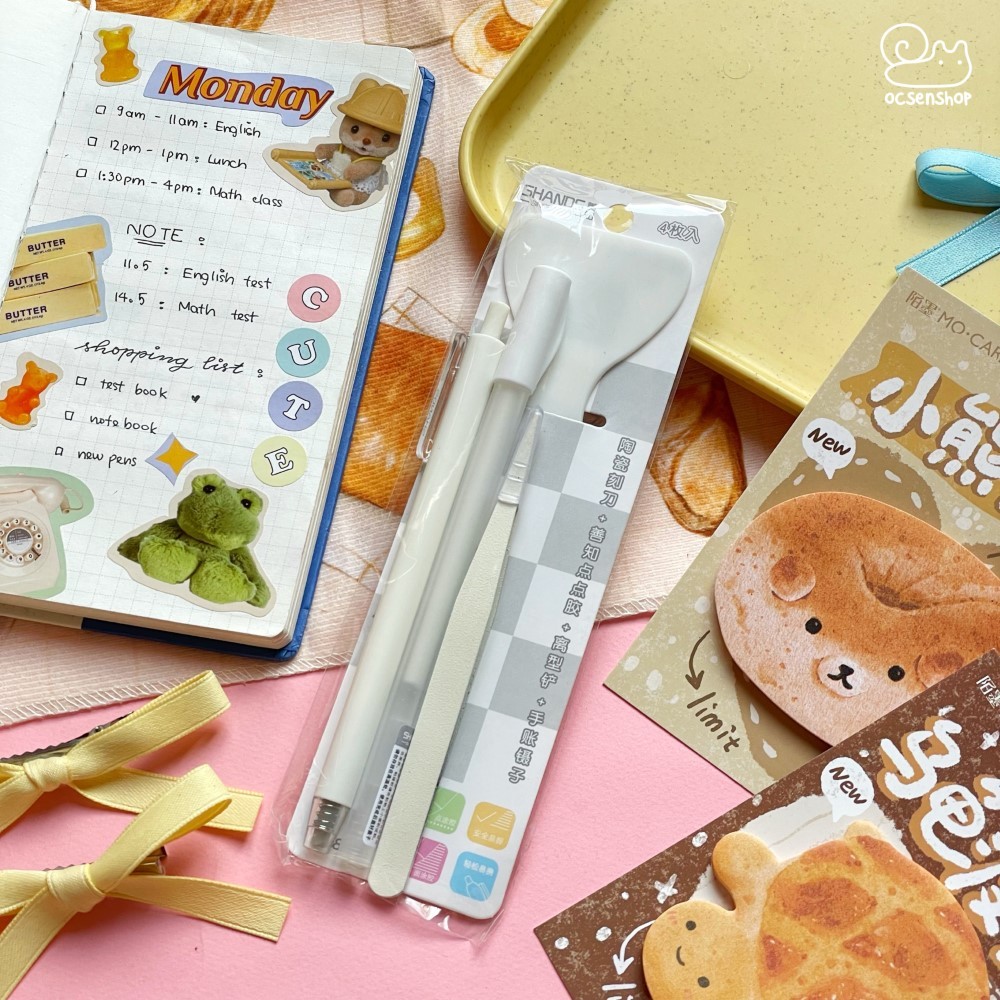 Set dụng cụ trang trí sổ (4c)