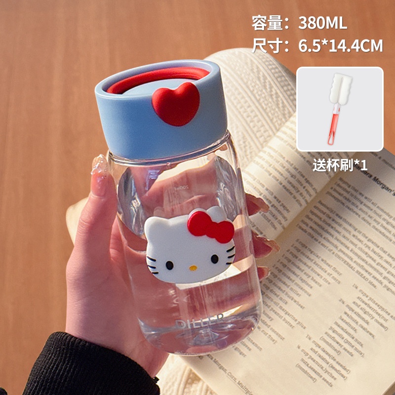 Bình nước nhựa Hello Kitty Diller (380ml)