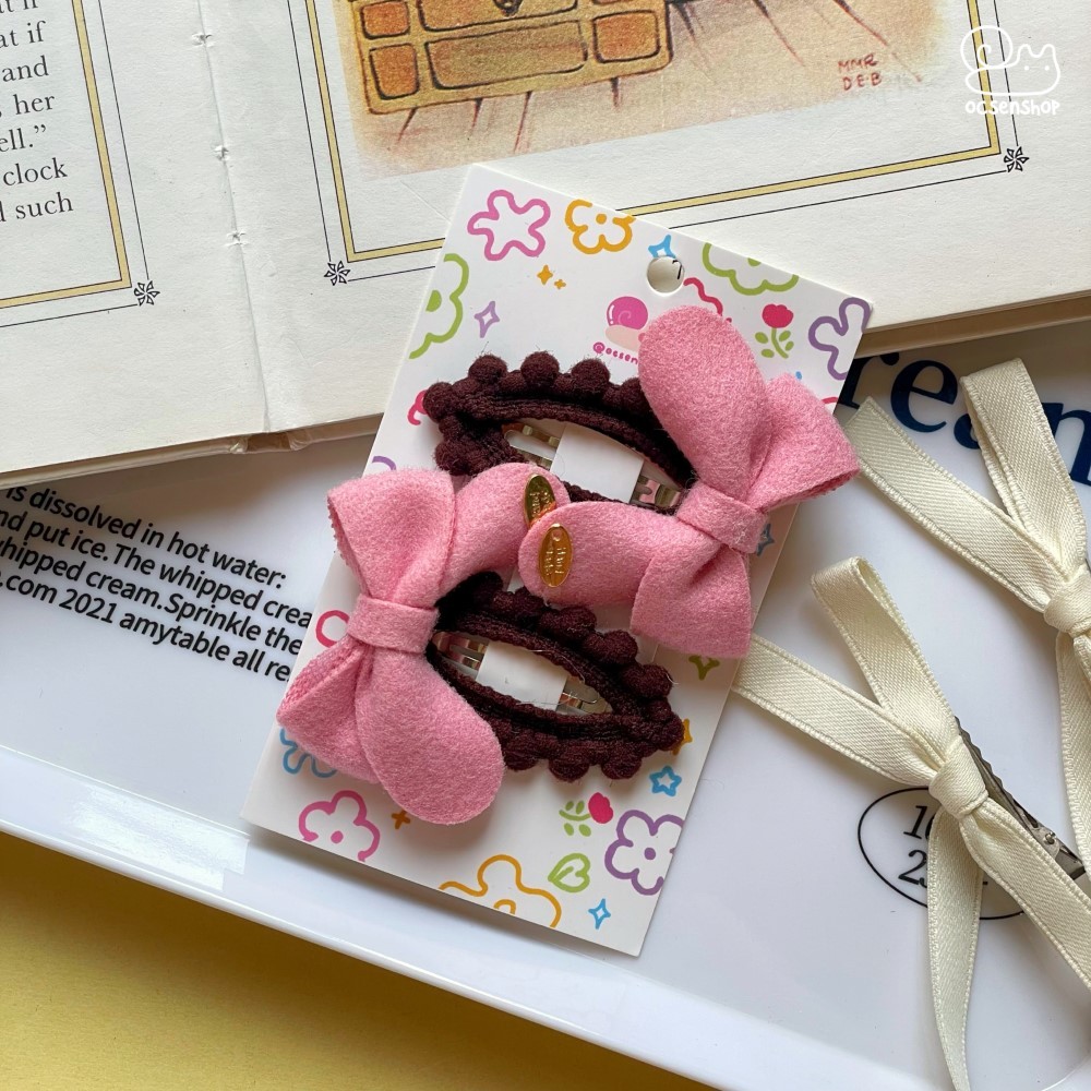 Set kẹp tóc vải (2c)