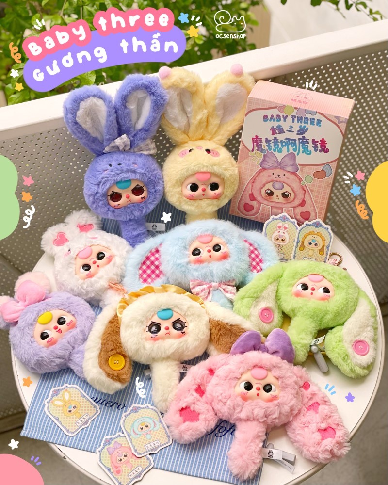 Blind box bông Baby three Gương cầm tay (8)