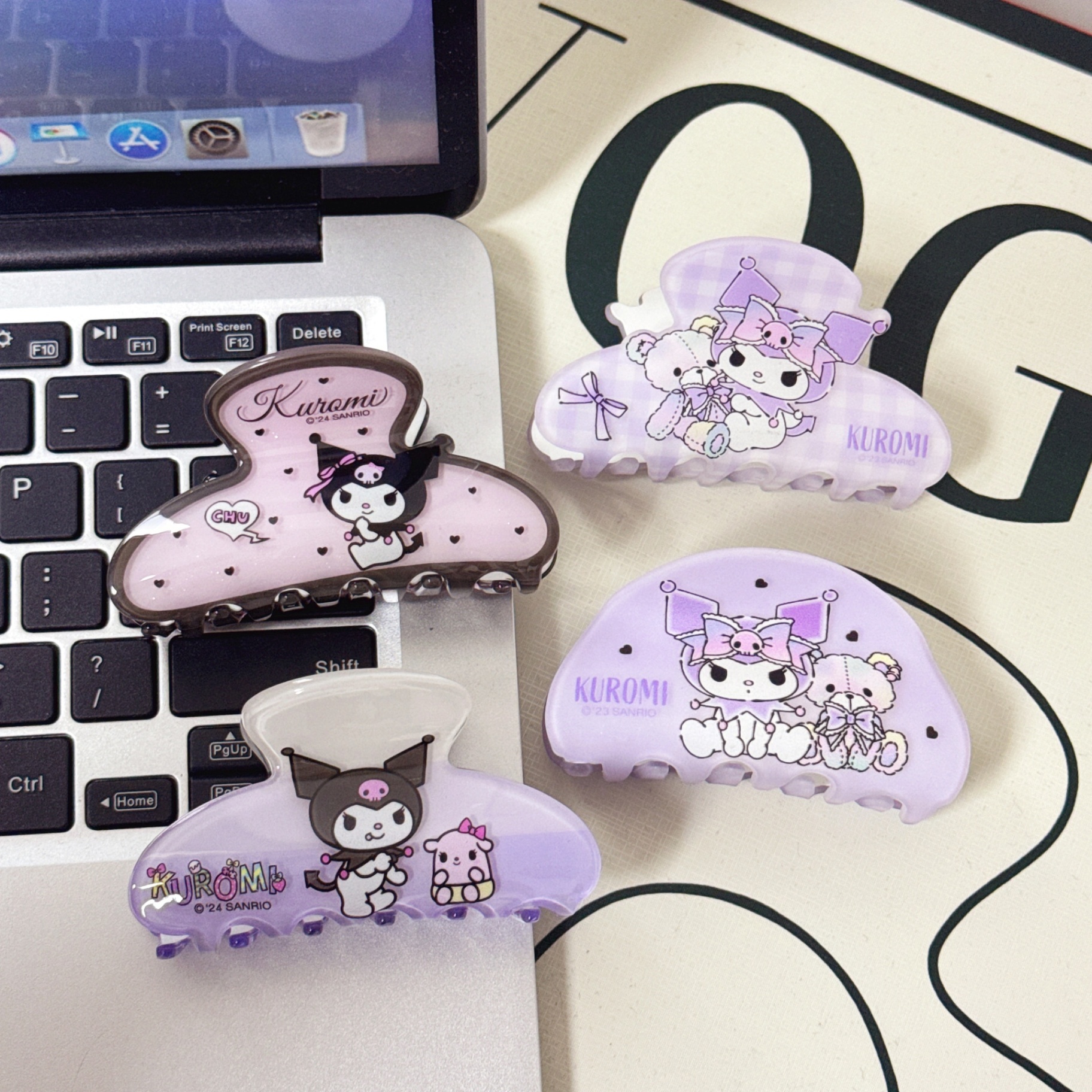 Kẹp càng cua Kuromi (8cm)