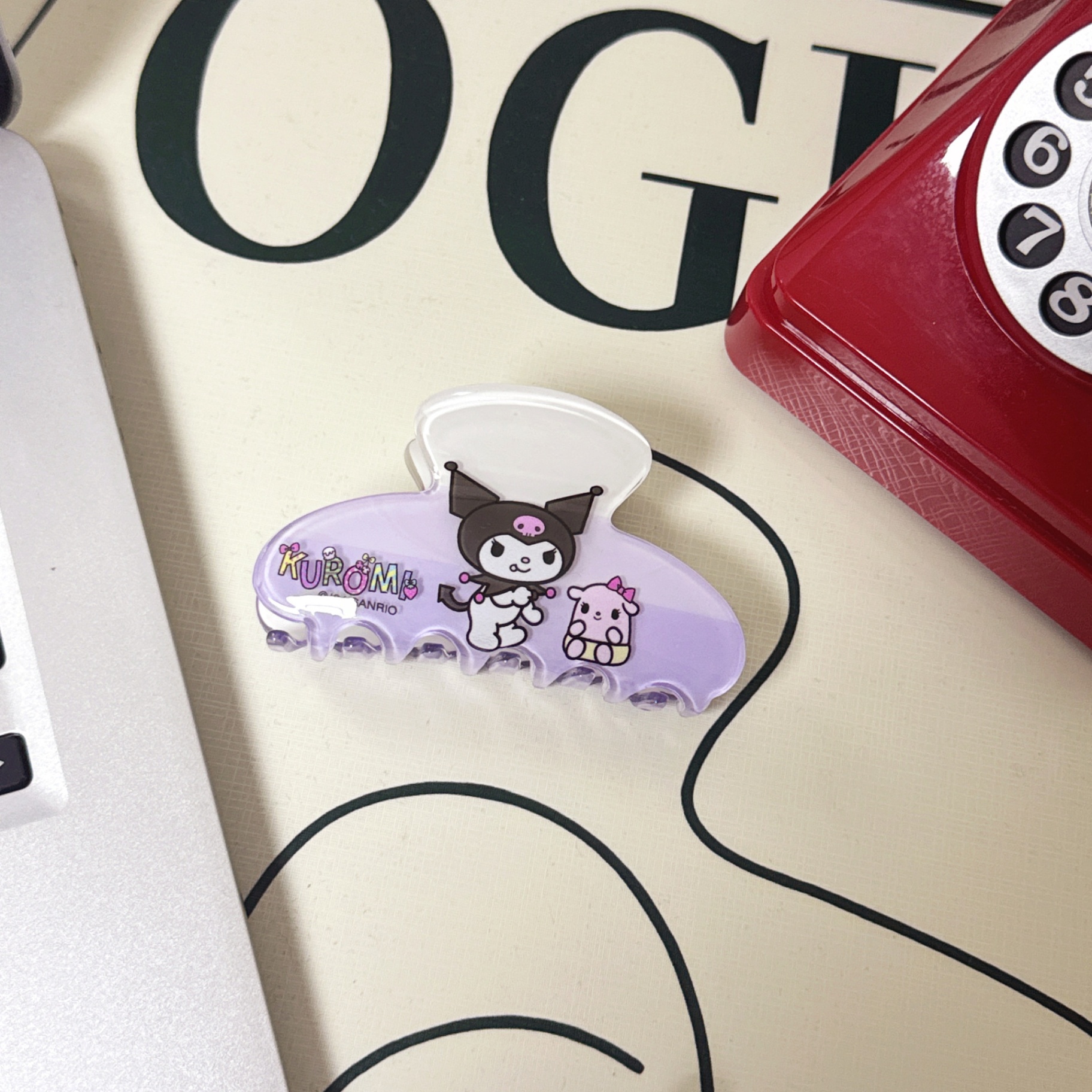 Kẹp càng cua Kuromi (8cm)