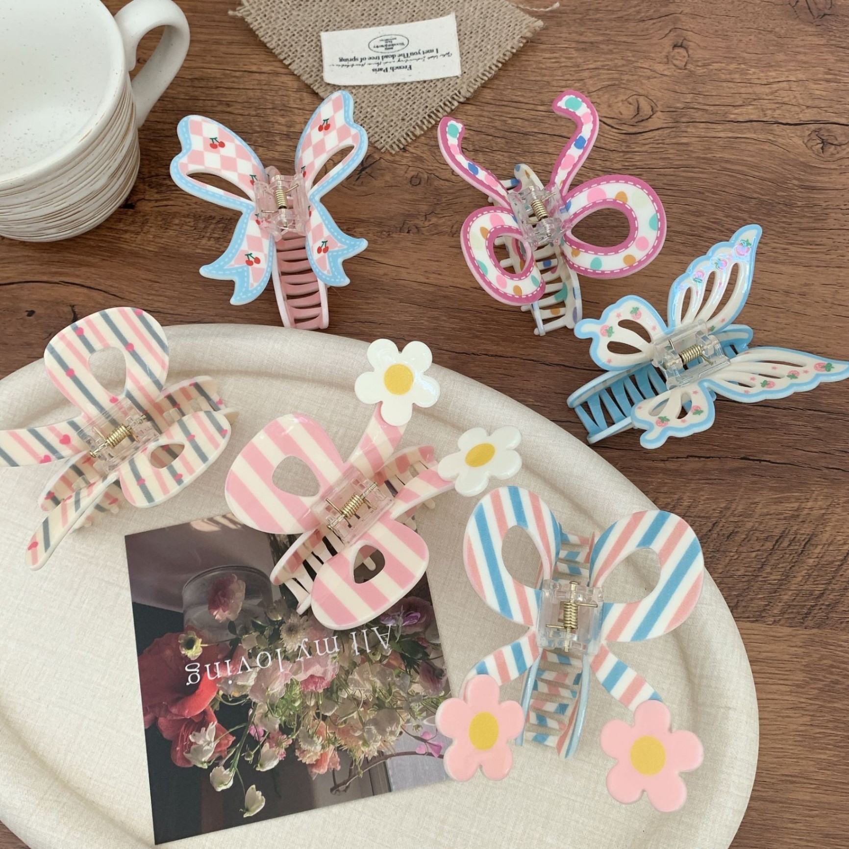 Kẹp càng cua Butterfly nơ (7cm)