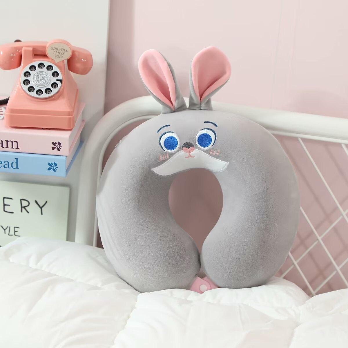 Gối kê cổ cúc bấm Cartoon