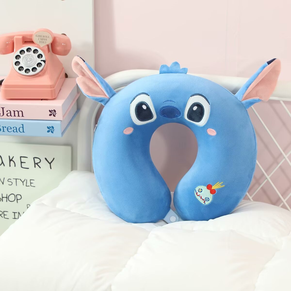 Gối kê cổ cúc bấm Cartoon