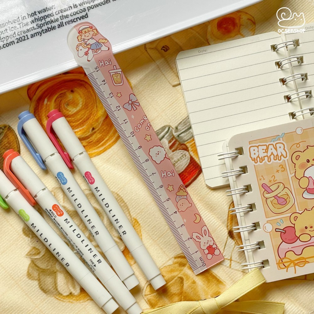 Thước kẻ em bé tóc vàng (15cm)
