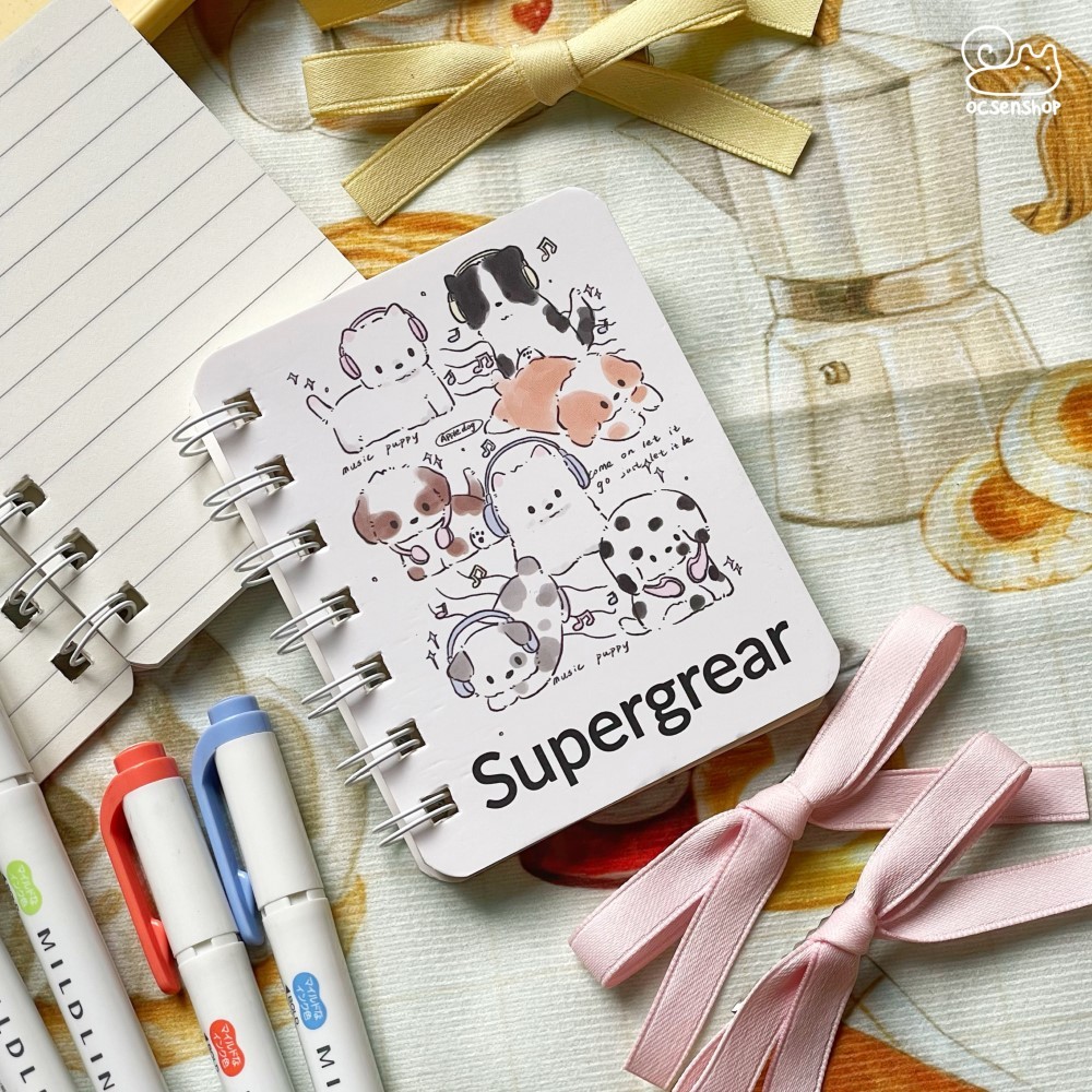 Sổ A7 gáy xoắn Supergrear (80tr)