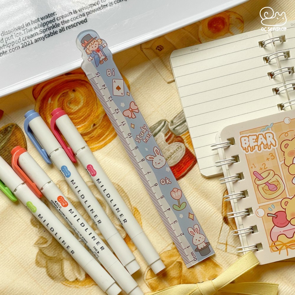Thước kẻ em bé tóc vàng (15cm)