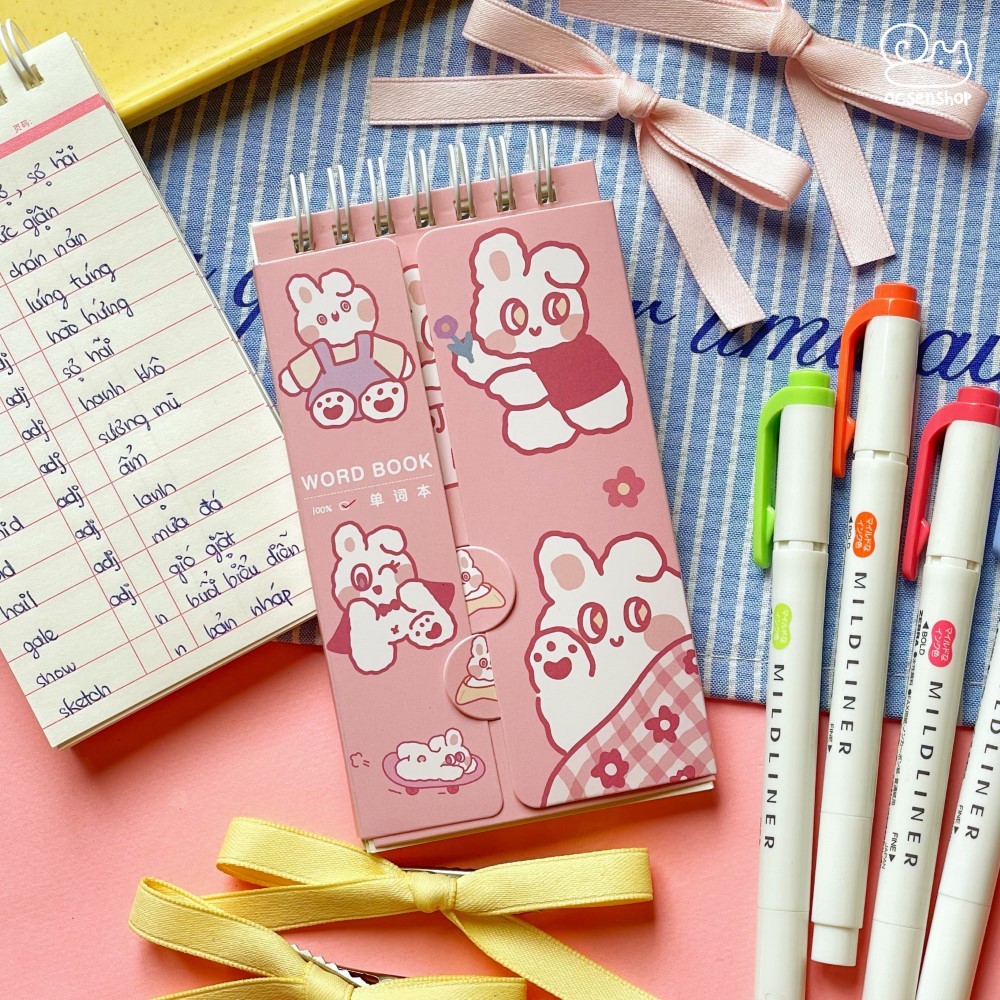 Sổ từ vựng Thỏ trắng (80tr)
