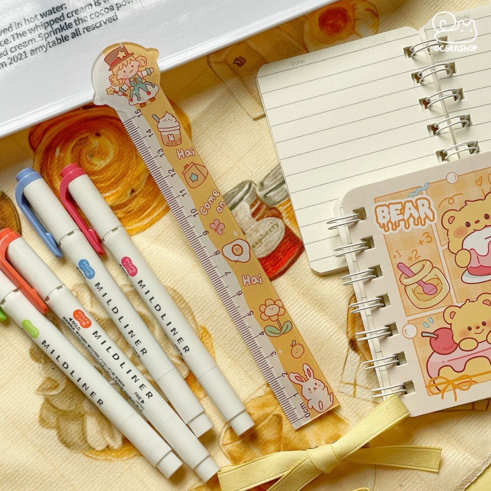 Thước kẻ em bé tóc vàng (15cm)