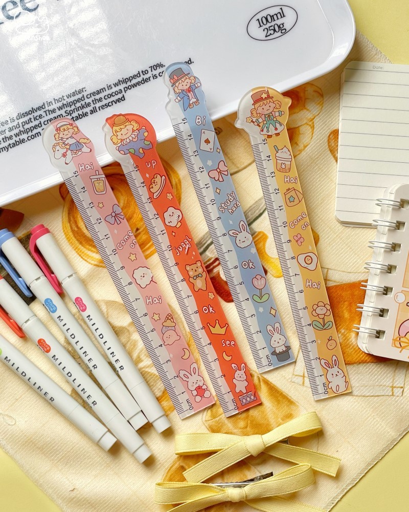 Thước kẻ em bé tóc vàng (15cm)