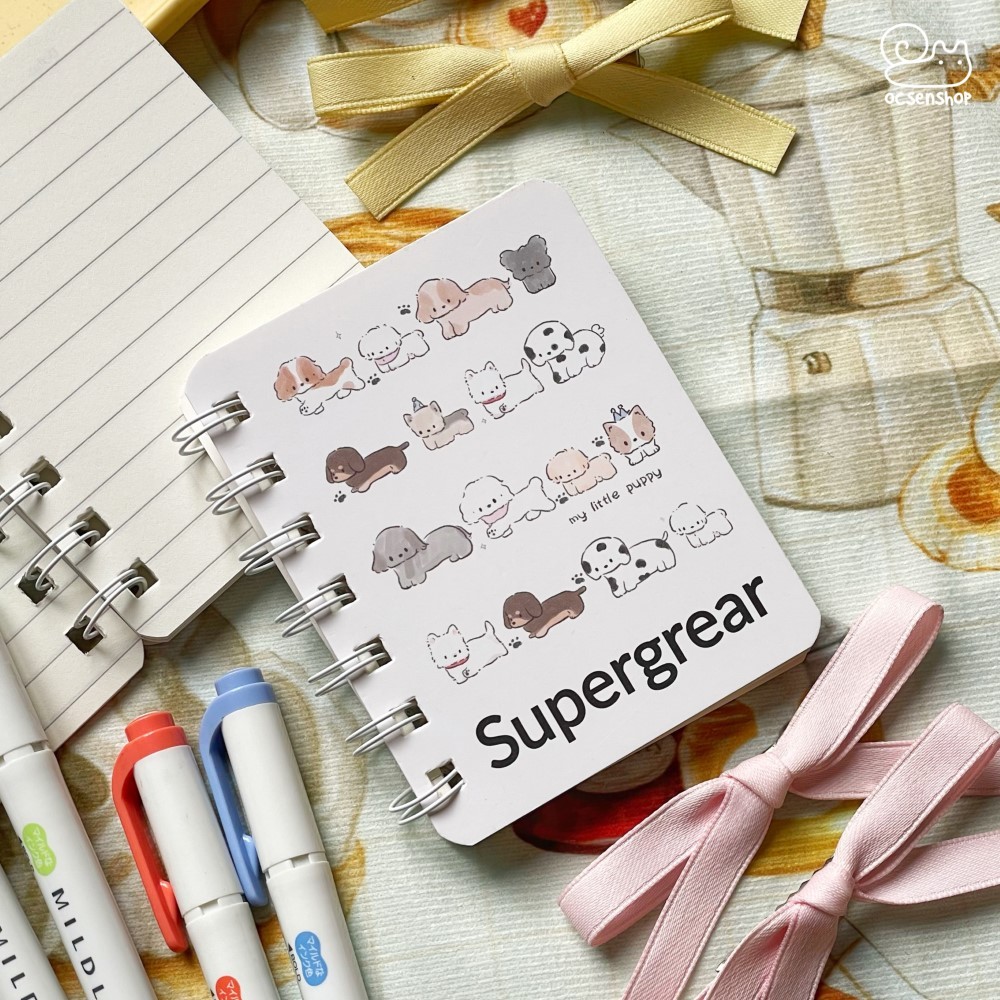 Sổ A7 gáy xoắn Supergrear (80tr)