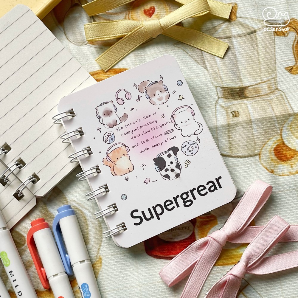 Sổ A7 gáy xoắn Supergrear (80tr)