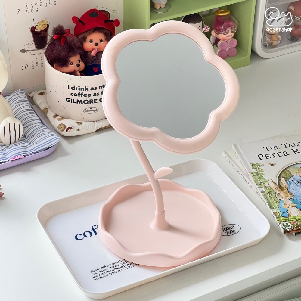 Gương để bàn bông Hoa